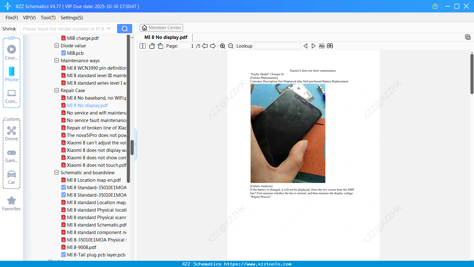 Xiaomi MI 8 No Display